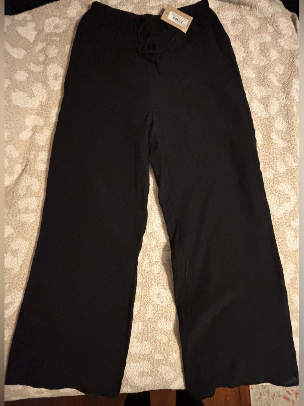 HYFVE Black Wide Leg Drawstring Pants